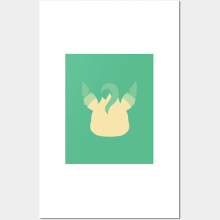 Minimalist Grass Type Posters and Art